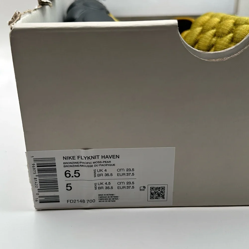 Women’s Nike Size 7 Flyknit Haven FD2148 700 Slipon Sneaker Trainer Sports New - Picture 12 of 14